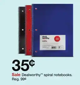 Target Dealworthy spiral notebooks offer