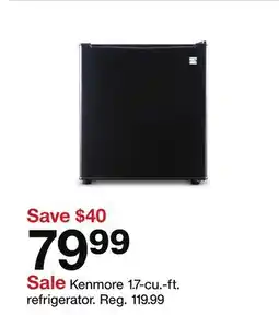 Target Kenmore 1.7-cu.-ft. refrigerator offer