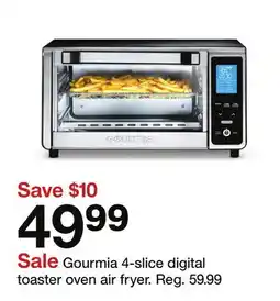 Target Gourmia 4-slice digital toaster oven air fryer offer