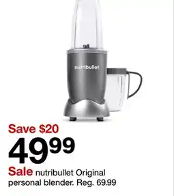 Target nutribullet Original personal blender offer