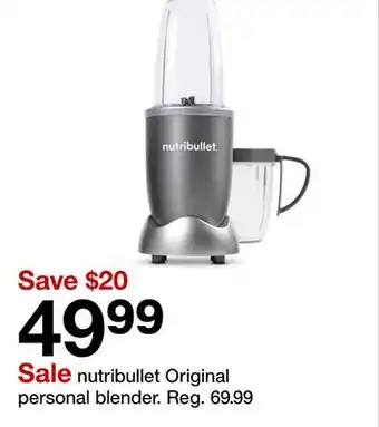 Target nutribullet Original personal blender offer