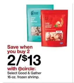 Target Select Good & Gather 16 - oz. frozen shrimp offer