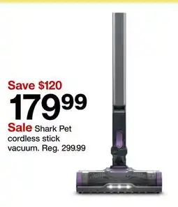 Target Shark Pet cordless stick vacuum offer