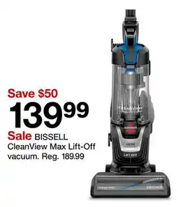 Target BISSELL CleanView Max Lift-Off vacuum offer