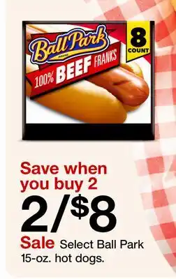 Target Select Ball Park 15-oz. hot dogs offer