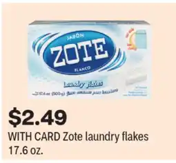 CVS Zote laundry flakes 17.6 oz offer