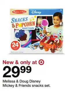 Target Melissa & Doug Disney Mickey & Friends snacks set offer
