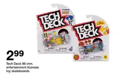 Target Tech Deck 96-mm. entertainment licenses toy skateboards offer