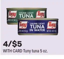 CVS Tuny tuna 5 oz offer