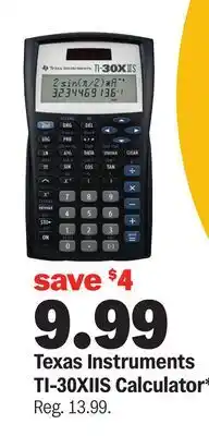 Meijer Texas Instruments TI-30XIIS Calculator offer