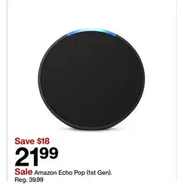 Target Amazon Echo Pop (1st Gen) offer