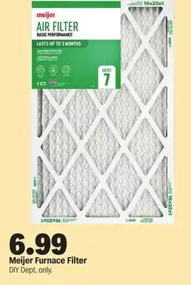Meijer Meijer Furnace Filter offer