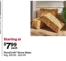 Michaels FloraCraft Straw Bales offer