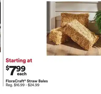 Michaels FloraCraft Straw Bales offer