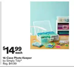 Michaels 16-Case Photo Keeper by Simply Tidy offer