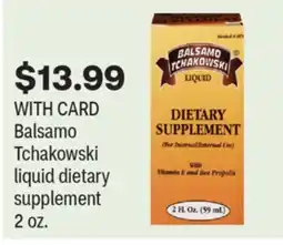 CVS Balsamo Tchakowski liquid dietary supplement 2 oz offer
