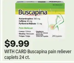 CVS Buscapina pain reliever caplets 24 ct offer