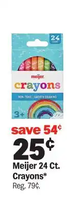 Meijer Meijer 24 Ct. Crayons offer