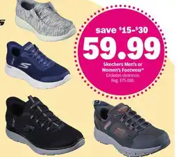 Meijer Skechers Men's or Women's Footwear offer