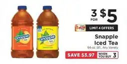 ShopRite Snapple Iced Tea offer
