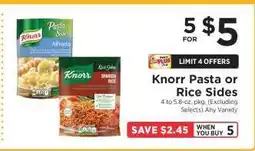 ShopRite Knorr Pasta or Rice Sides offer