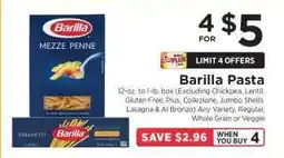 ShopRite Barilla Pasta offer