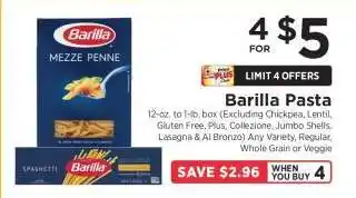ShopRite Barilla Pasta offer
