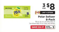 ShopRite Polar Seltzer 8-Pack offer