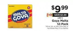 ShopRite Goya Malta 12-Pack offer