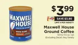 ShopRite Maxwell House Ground Coffee offer
