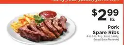 ShopRite Pork Spare Ribs offer