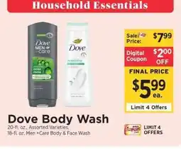 ShopRite Dove Body Wash offer