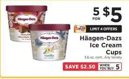 ShopRite Häagen-Dazs Ice Cream Cups offer