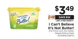 ShopRite I Can't Believe It's Not Butter! offer
