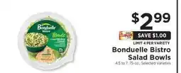 ShopRite Bonduelle Bistro Salad Bowls offer