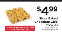 ShopRite Store Baked Chocolate Chip Cookies offer