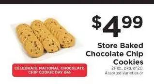 ShopRite Store Baked Chocolate Chip Cookies offer