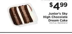 ShopRite Junior’s Sky High Chocolate Dream Cake offer
