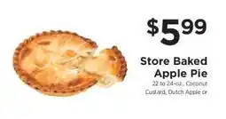 ShopRite Store Baked Apple Pie offer