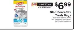 ShopRite Glad ForceFlex Trash Bags offer