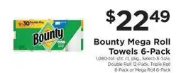 ShopRite Bounty Mega Roll Towels 6-Pack offer