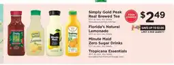 ShopRite Simply Gold Peak Real Brewed Tea offer