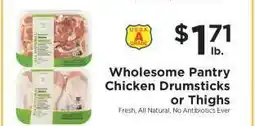 ShopRite Wholesome Pantry Chicken Drumsticks or Thighs offer