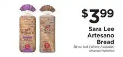 ShopRite Sara Lee Artesano Bread offer