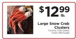 ShopRite Large Snow Crab Clusters offer