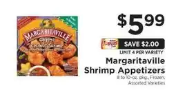 ShopRite Margaritaville Shrimp Appetizers offer