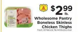 ShopRite Wholesome Pantry Boneless Skinless Chicken Thighs offer