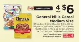 ShopRite General Mills Cereal Medium Size offer