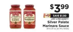 ShopRite Silver Palate Marinara Sauce offer