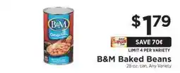 ShopRite B & M Baked Beans offer